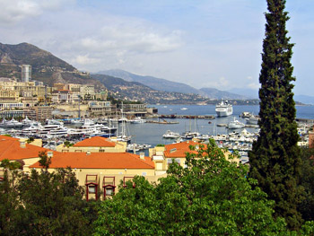 View of the harbor of Monaco